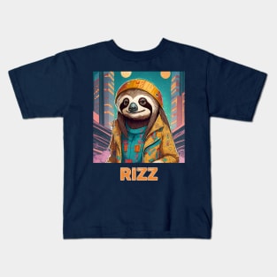 Rizz Sloth Kids T-Shirt